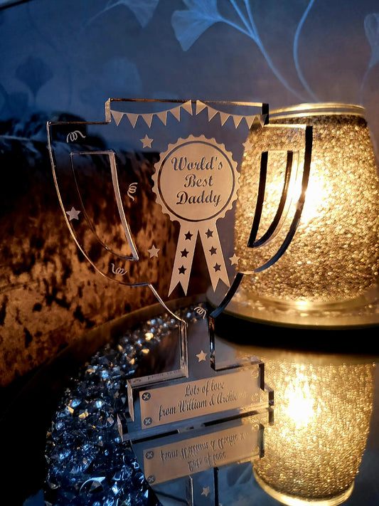 Personalised Freestanding "World's Best" Trophy