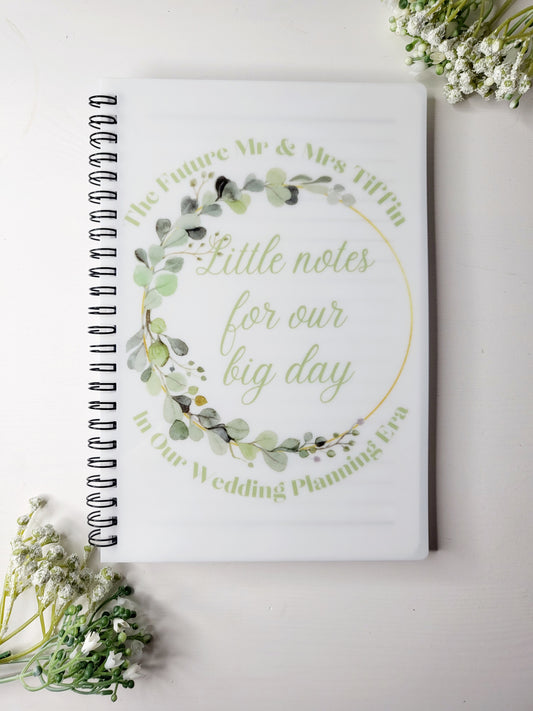 Personalised Wedding Planning Notebook