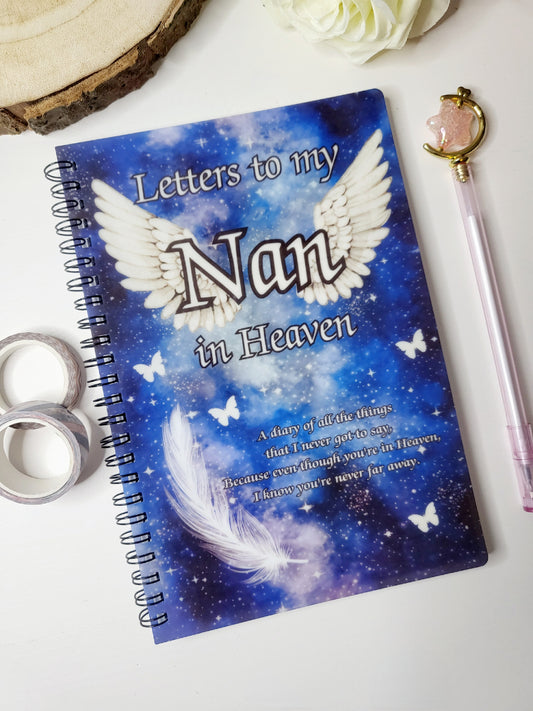 Personalised Letters to Heaven Memorial A5 Notebook
