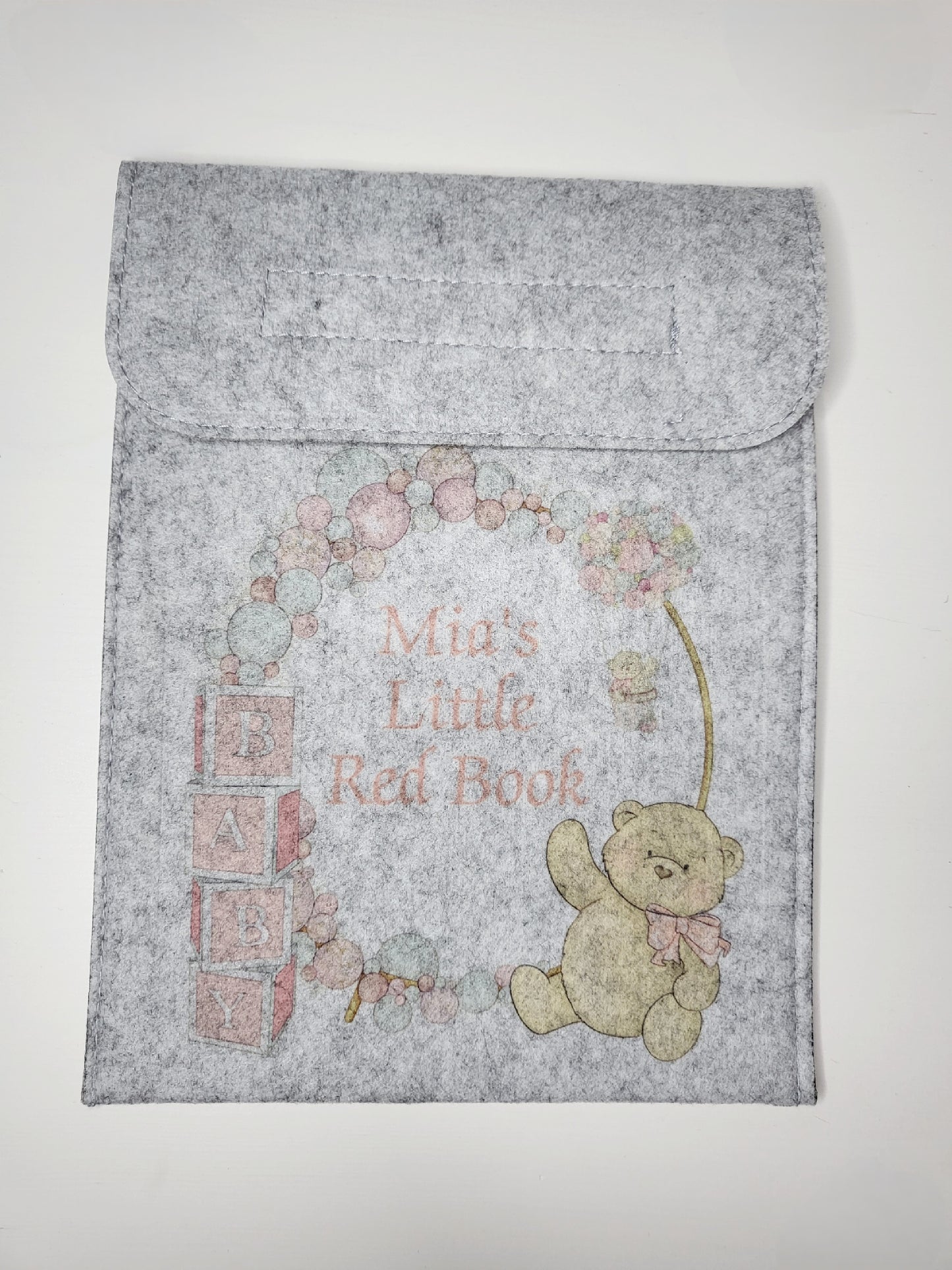 Personalised Baby's Red Book Wallet, Yellow, Pink or Blue