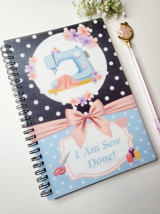 Personalised Sewing A5 Notebook
