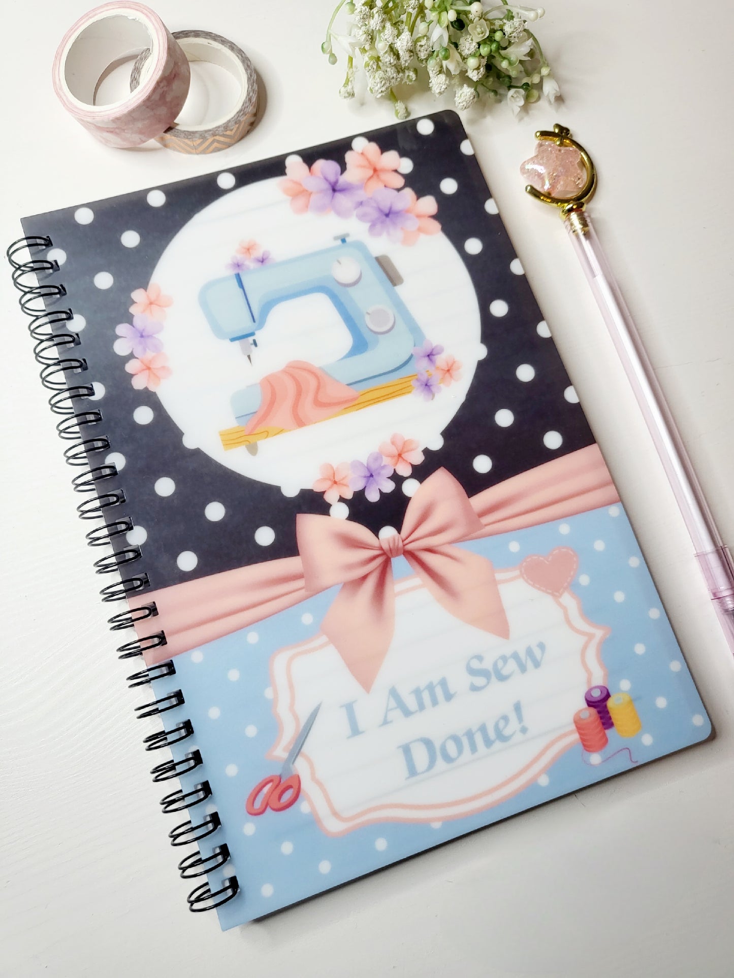 Personalised Sewing A5 Notebook