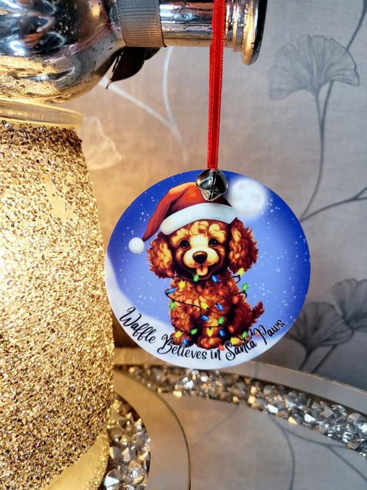 Personalised Dog Christmas Bauble
