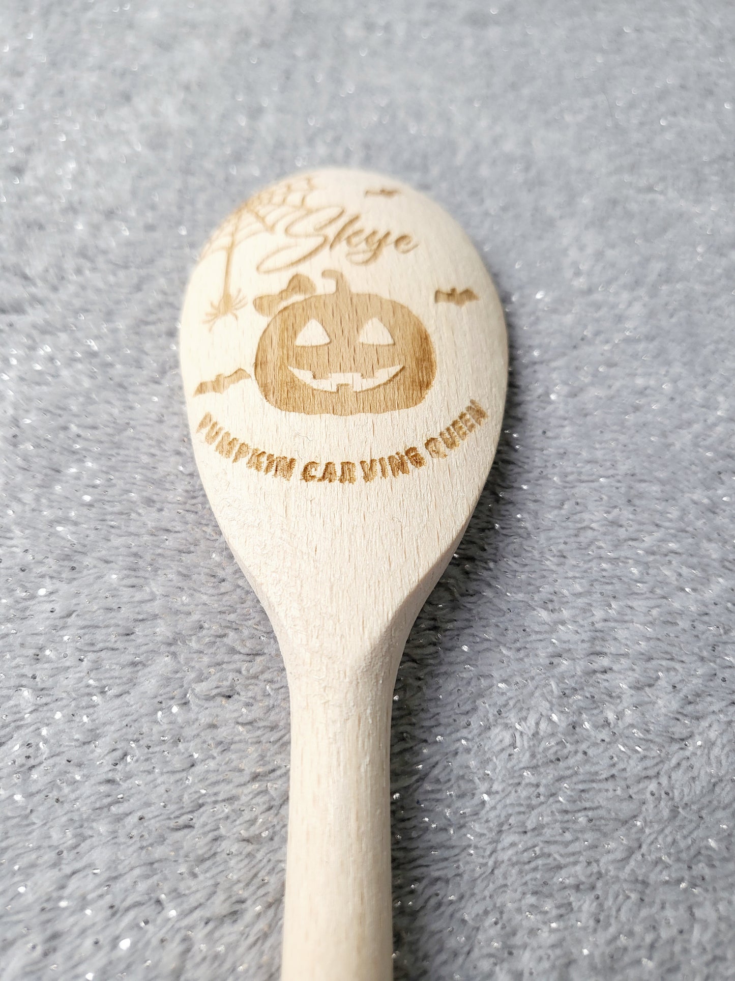 Personalised Pumpkin Carving Wooden Spoon