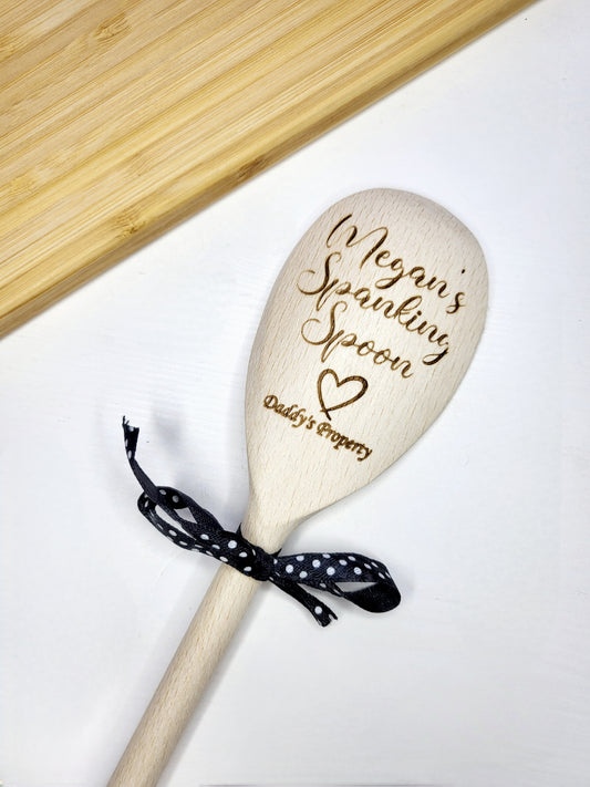 Personalised Spanking Wooden Spoon