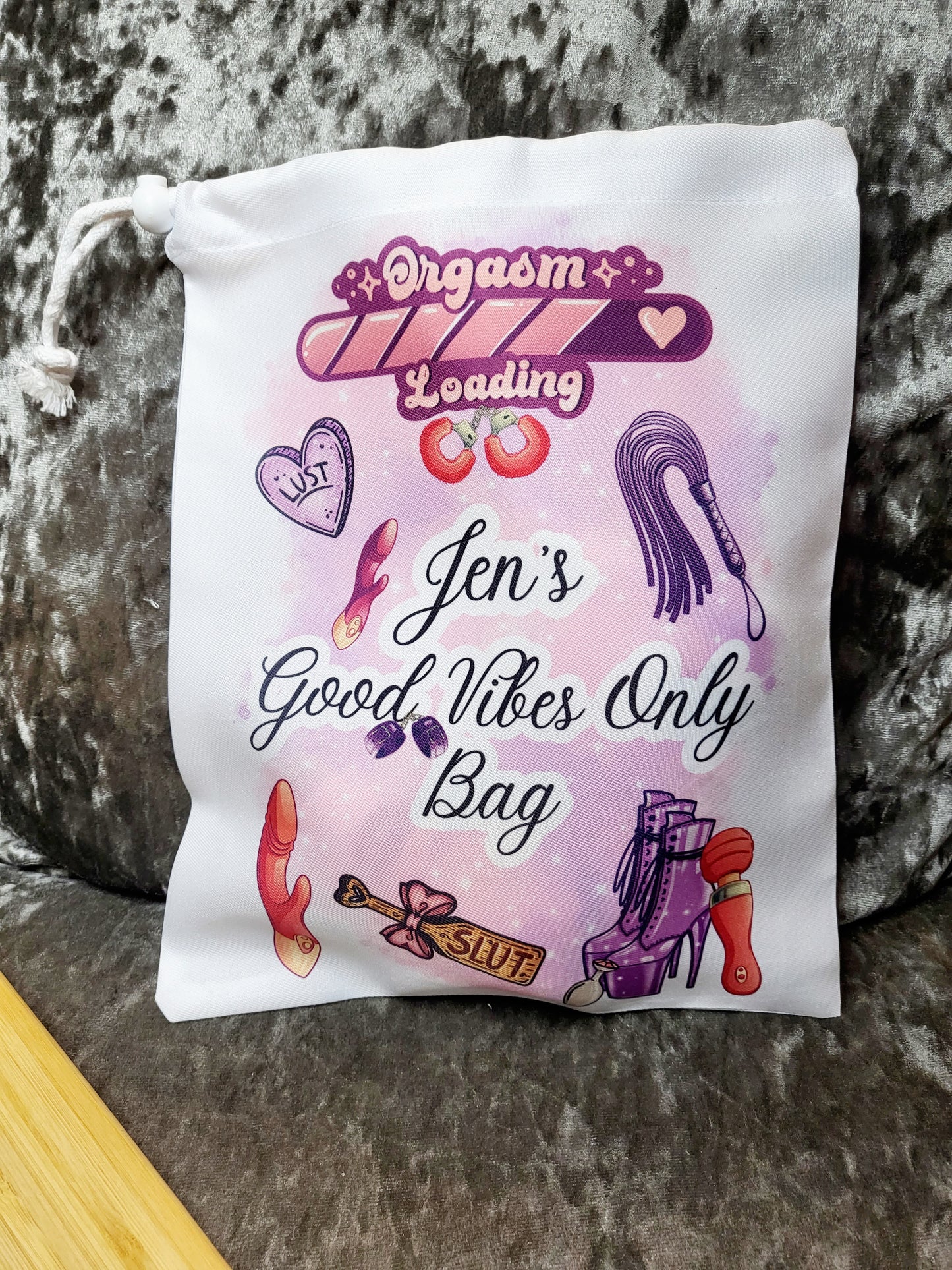 Personalised Sex Toy Storage Bag