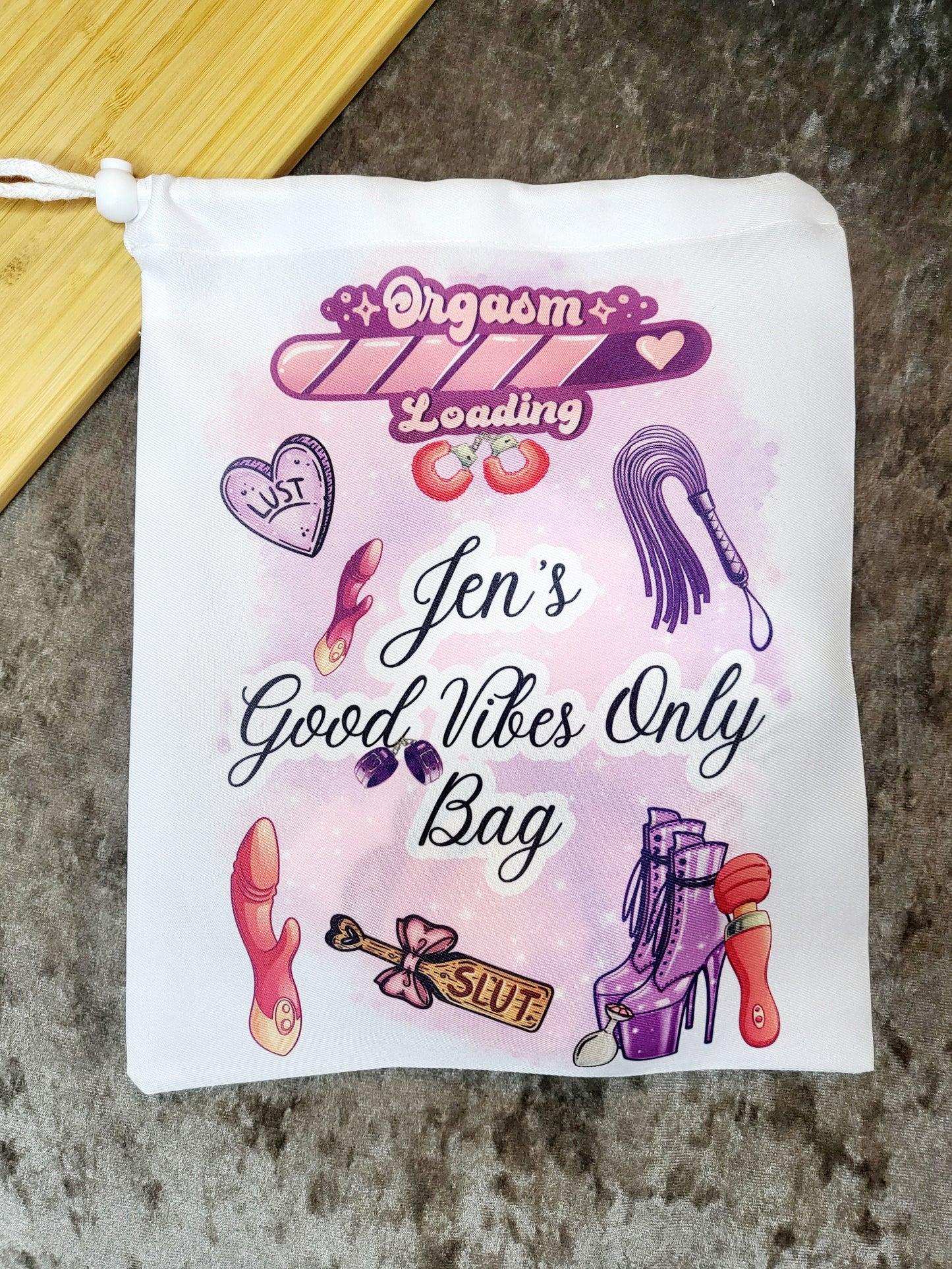Personalised Sex Toy Storage Bag