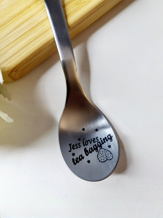 Personalised Tea Bagging Tea Spoon