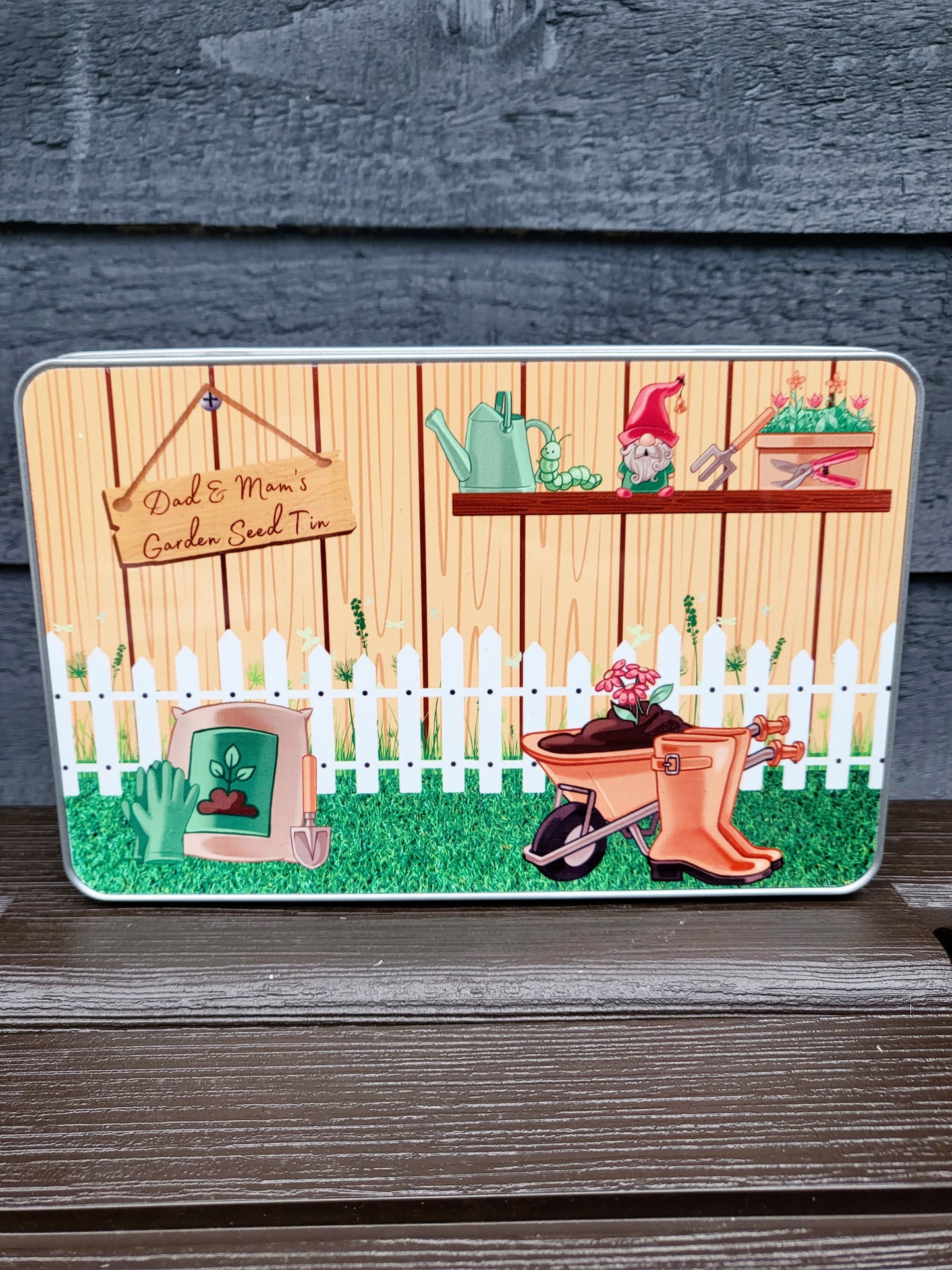 Personalised Garden Seed Tin