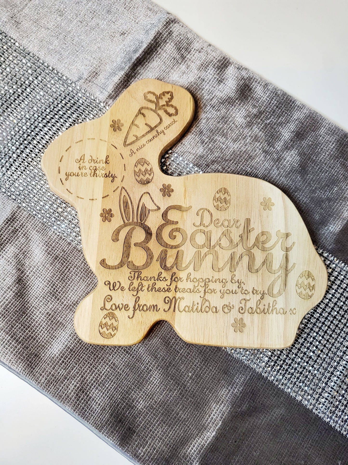 Personalised Easter Bunny Treat Board