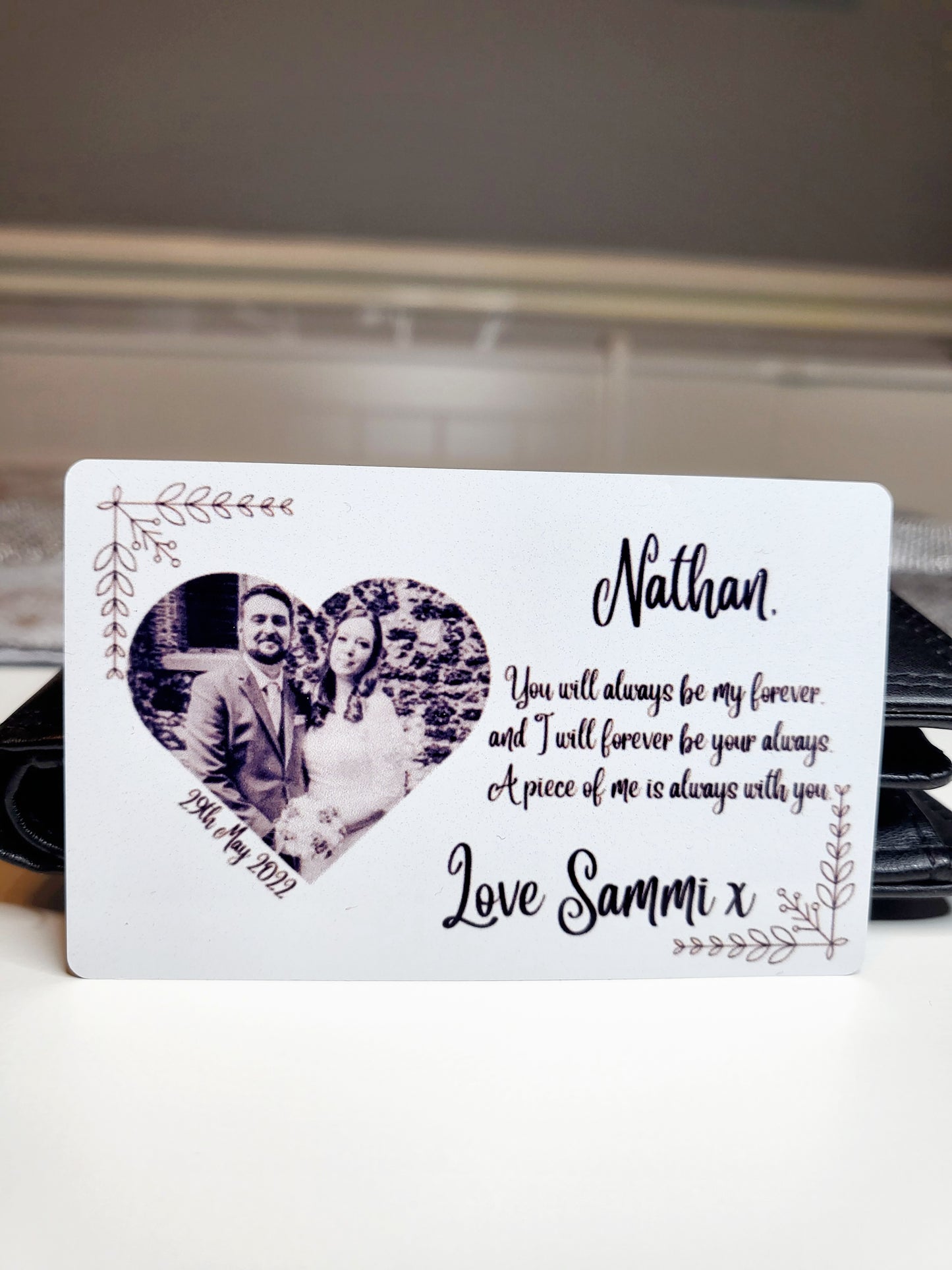 Personalised Wallet/Purse Card - Any Photo & Text