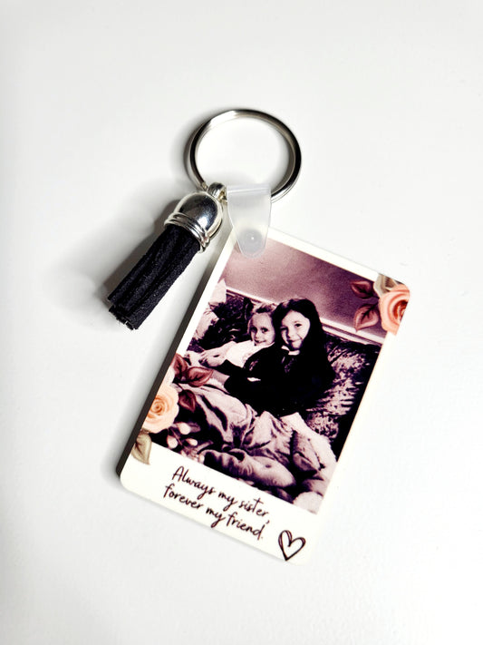 Personalised Polaroid Keychain - Any Photo & Text