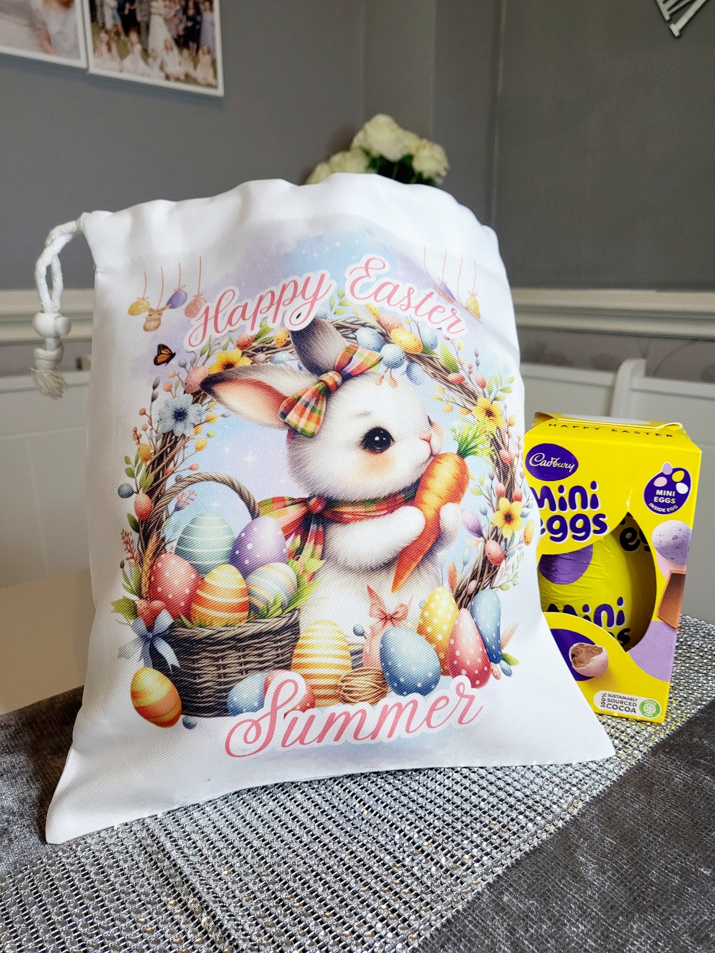 Personalised Easter Gifting Sack - Boy or Girl Bunny