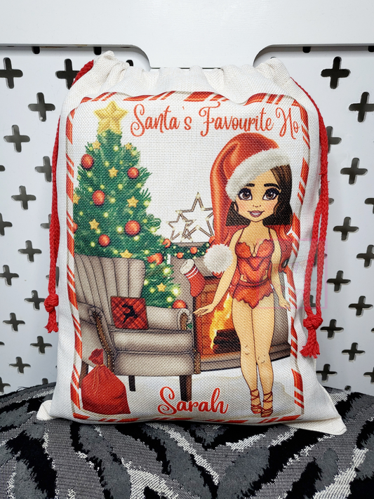 Personalised "Santa's Favourite Ho" Christmas Sack