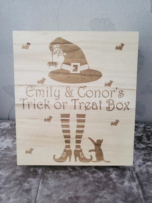 Personalised Trick or Treat Box, WITHOUT SWEETS