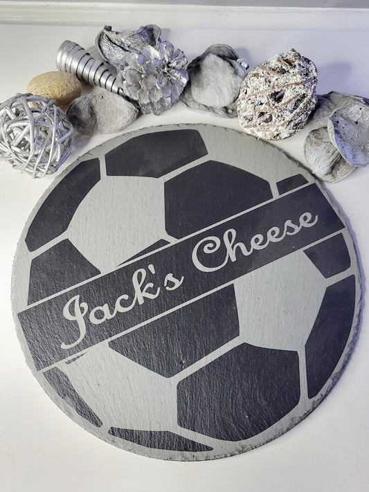 Personalised Football Slate Cheese Board