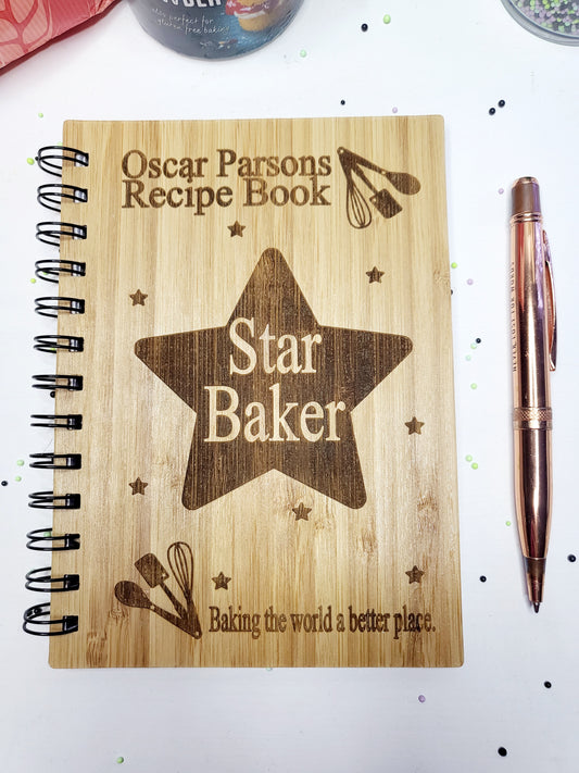 Personalised Recipe Book, Star Baker