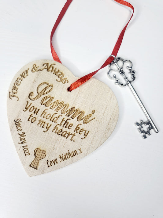 Personalised Key To My Heart