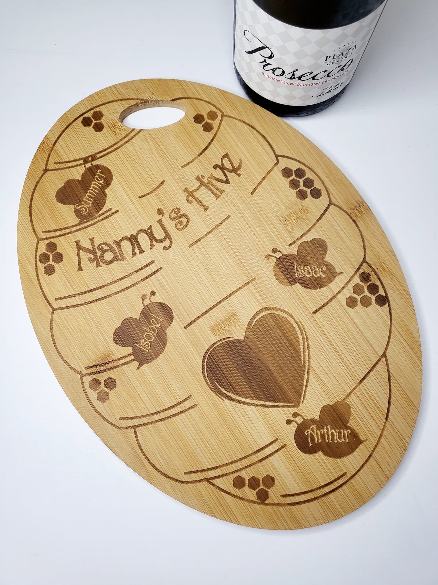 Personalised Bee Hive Chopping Board
