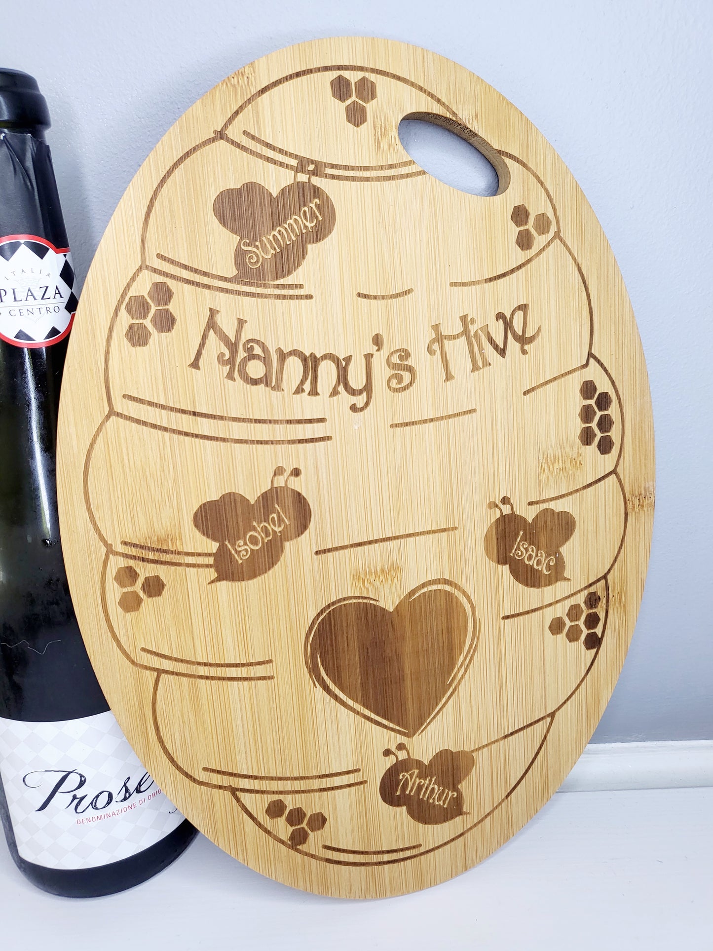 Personalised Bee Hive Chopping Board