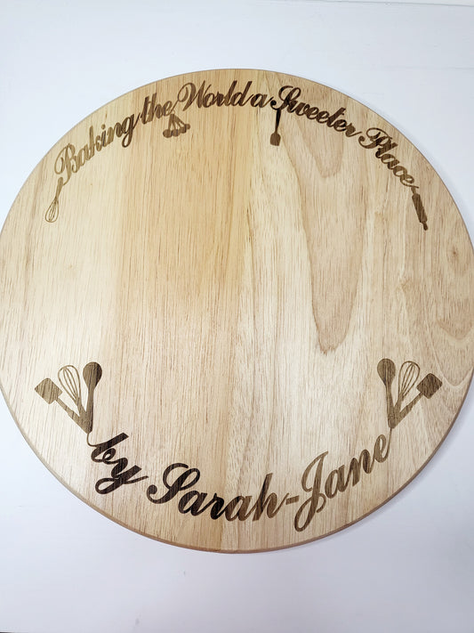 Personalised Baking Turntable for Cake Decorating