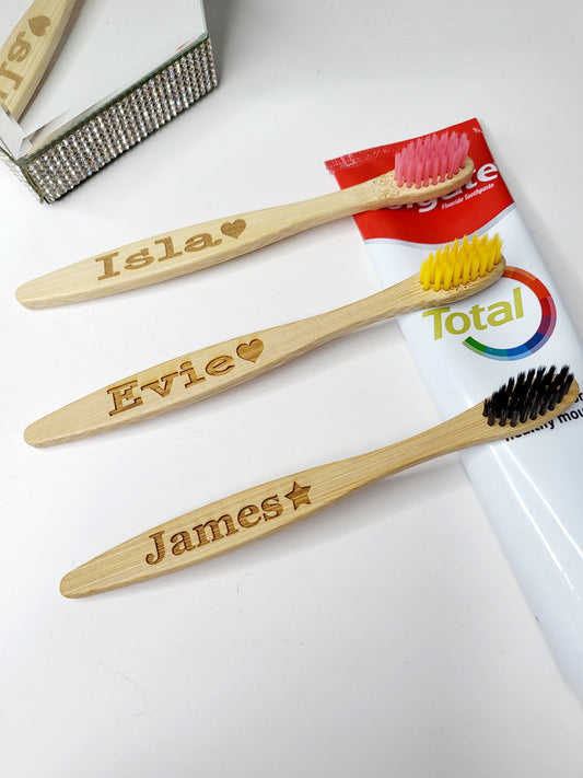 Personalised Children's Bamboo Toothbrush