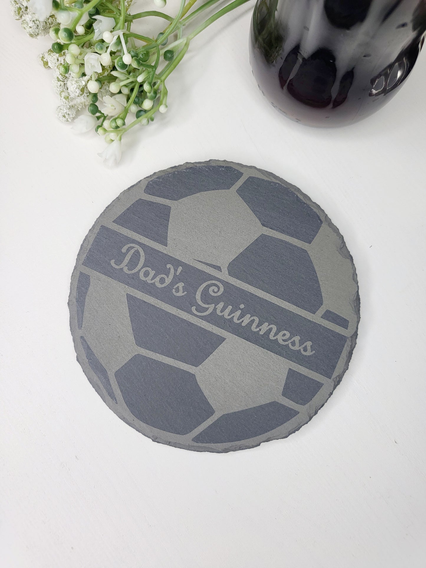 Personalised Football Slate Coaster