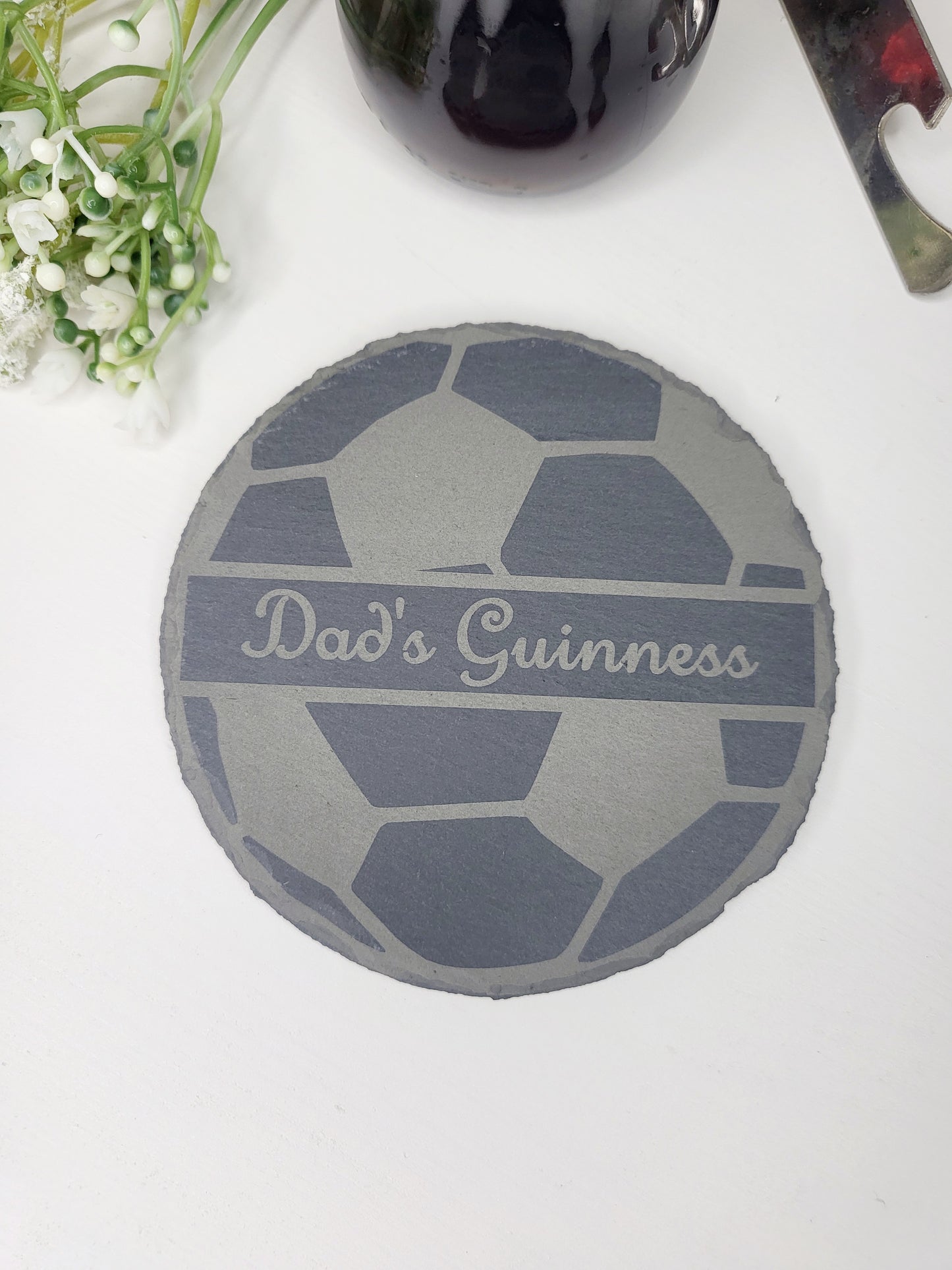 Personalised Football Slate Coaster