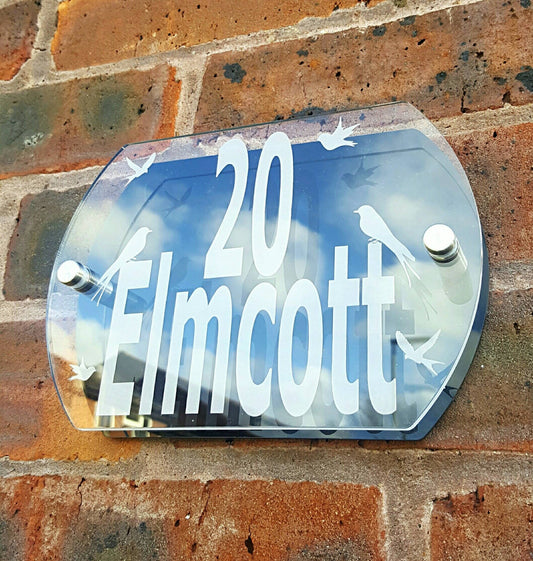 Personalised Acrylic House Number Sign