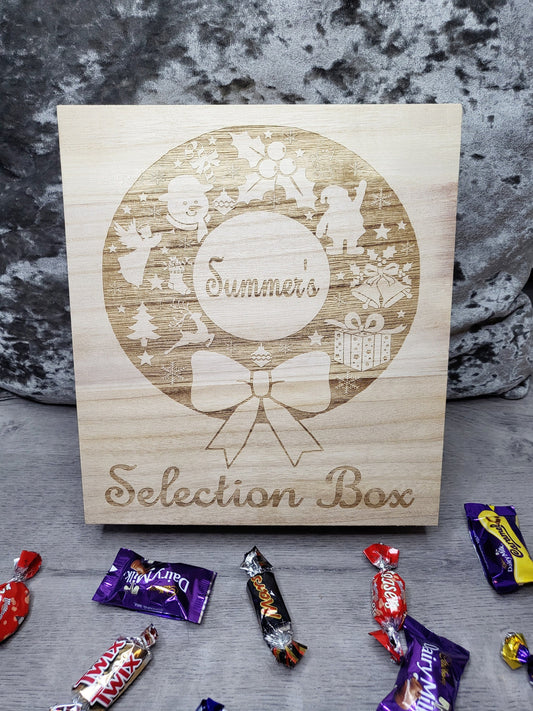 Personalised Christmas Selection Box, WITHOUT SWEETS