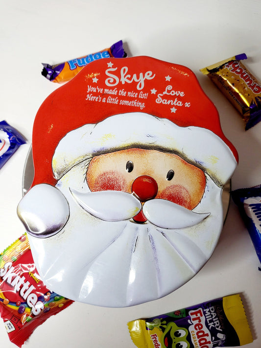 Personalised Christmas Tin, WITHOUT SWEETS