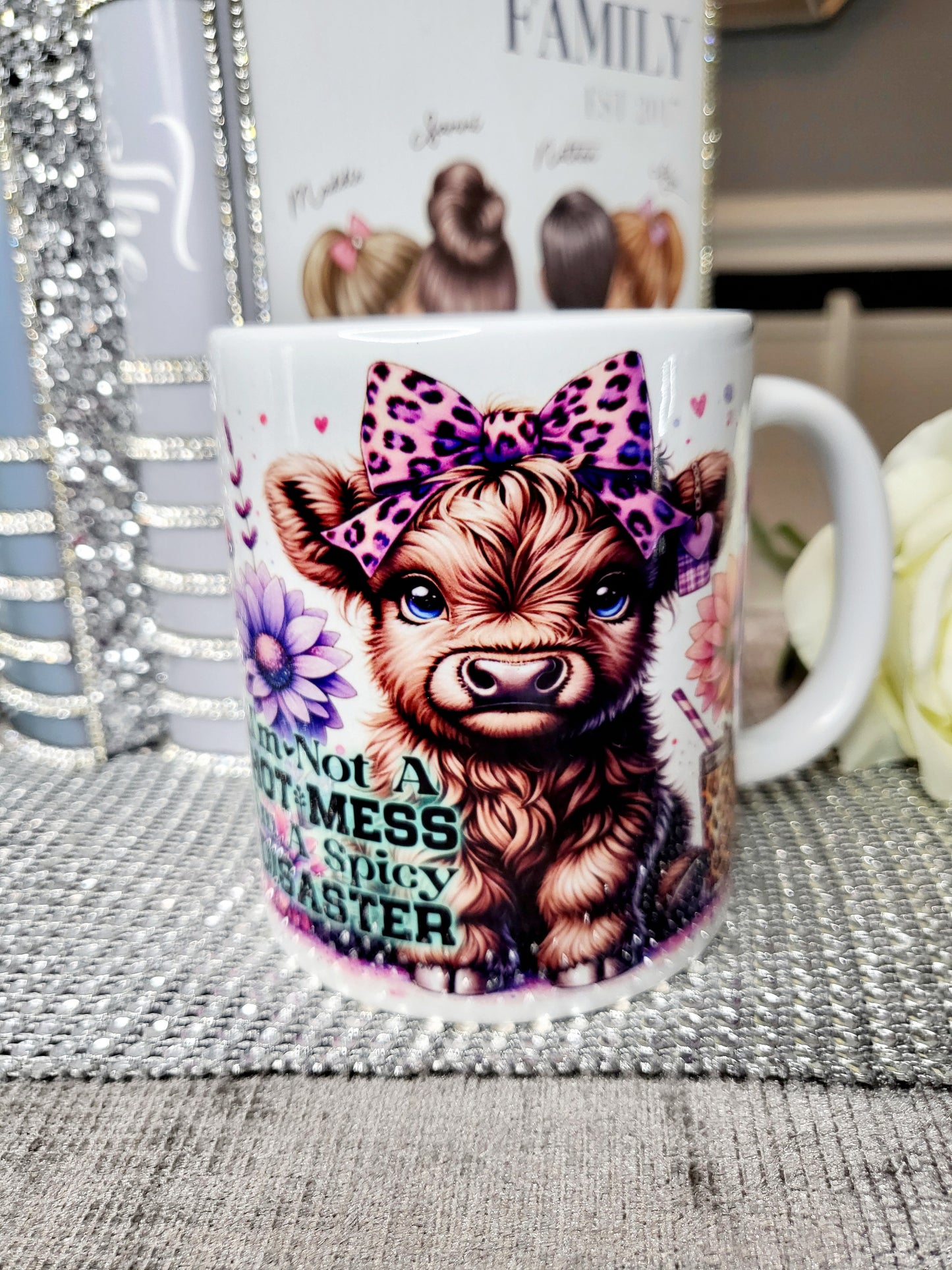 Highland Cow "Spicy Disaster" Mug