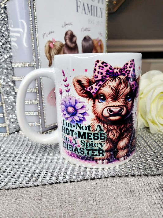 Highland Cow "Spicy Disaster" Mug