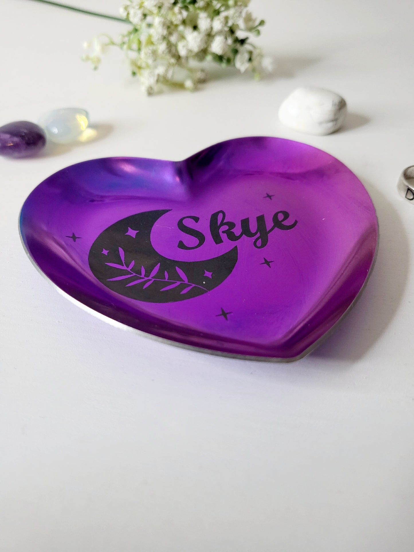 Personalised Heart Trinket Dish