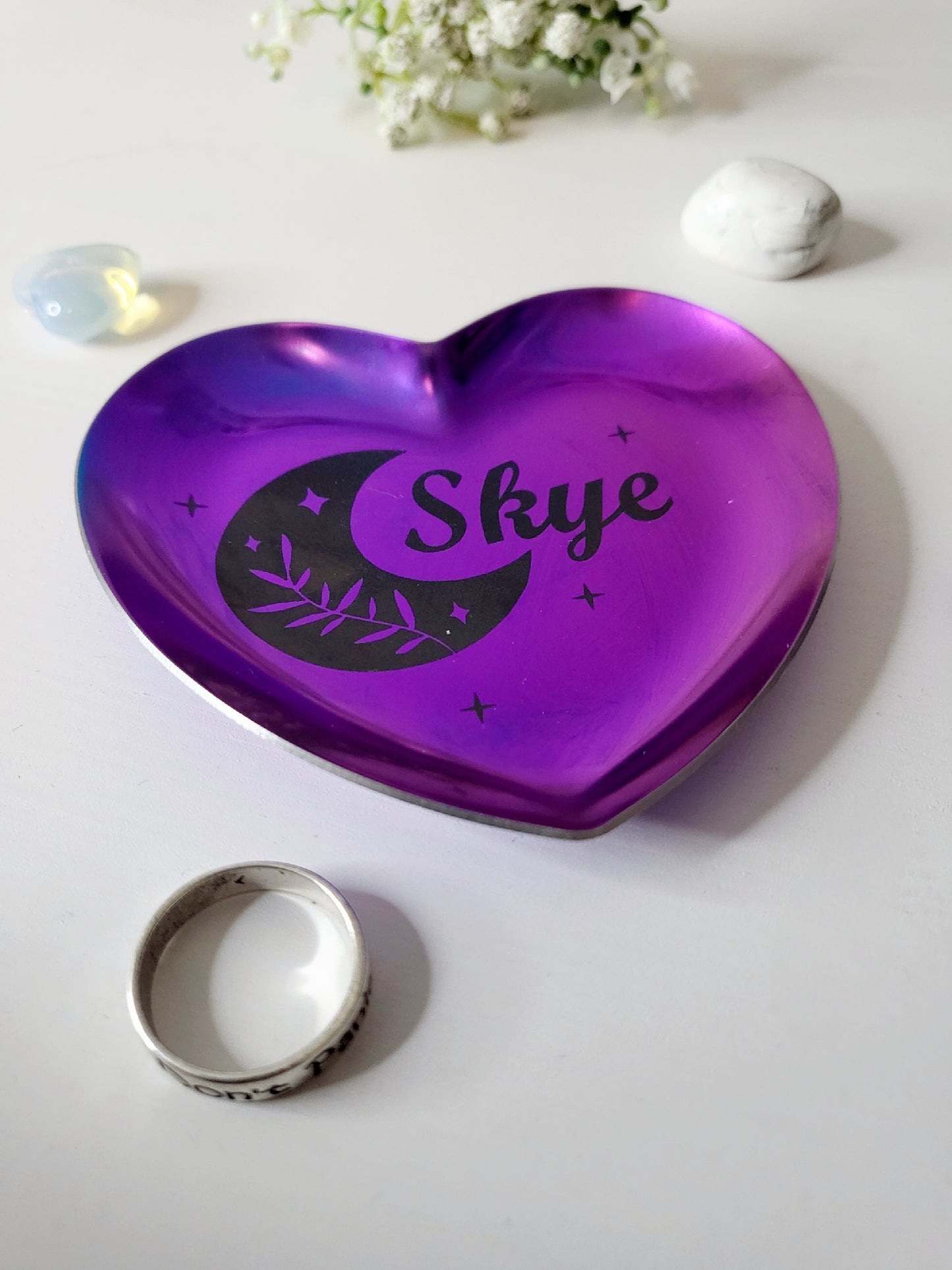 Personalised Heart Trinket Dish