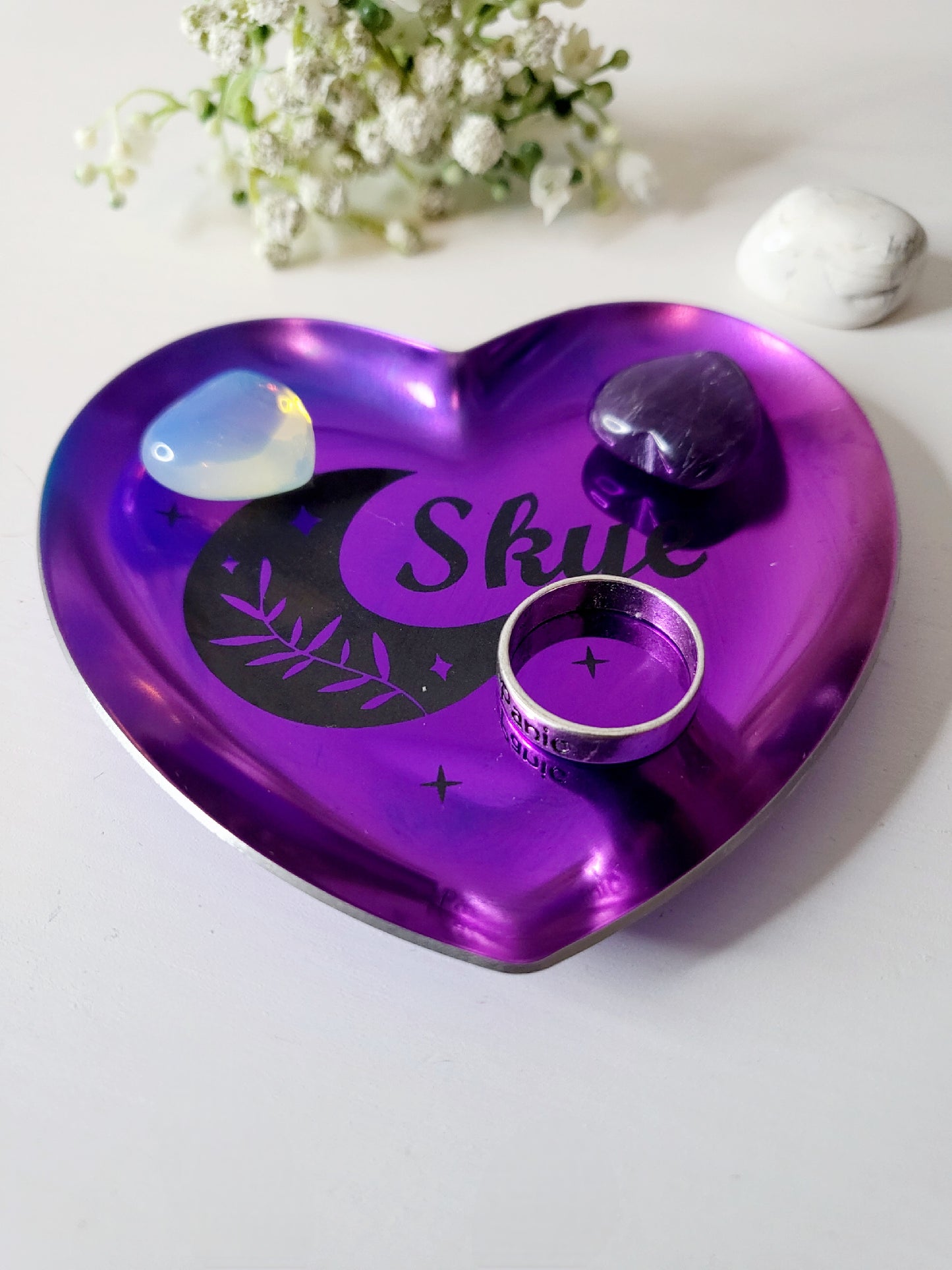 Personalised Heart Trinket Dish