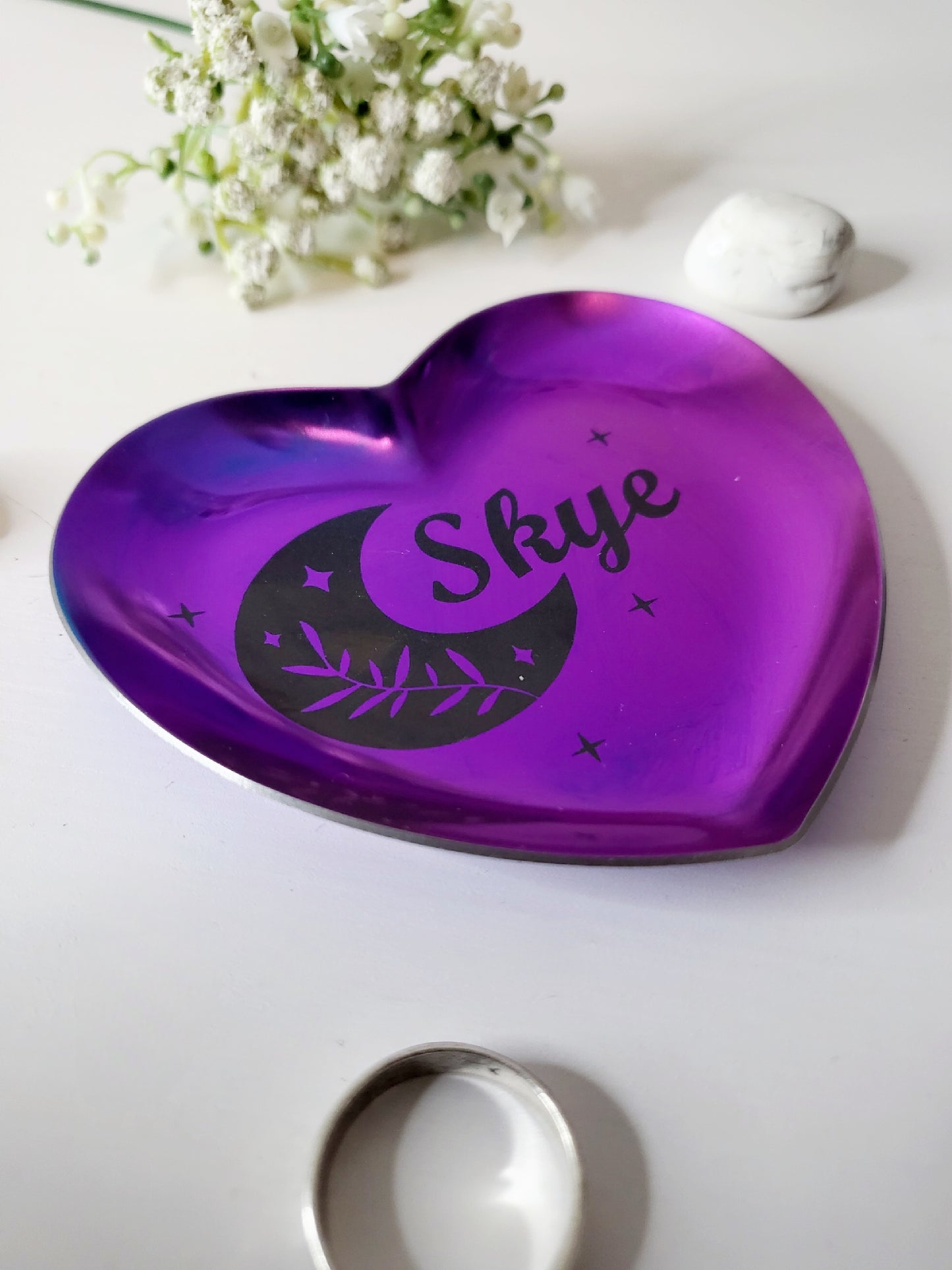 Personalised Heart Trinket Dish