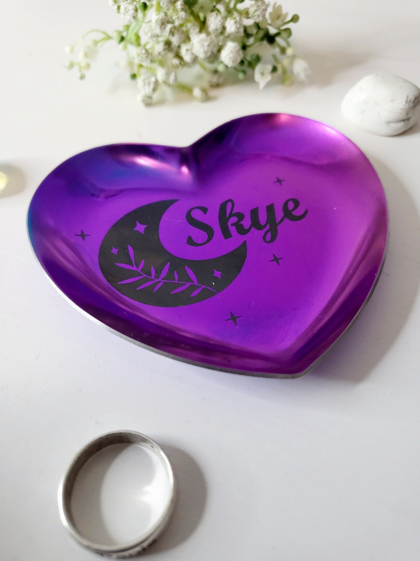 Personalised Heart Trinket Dish