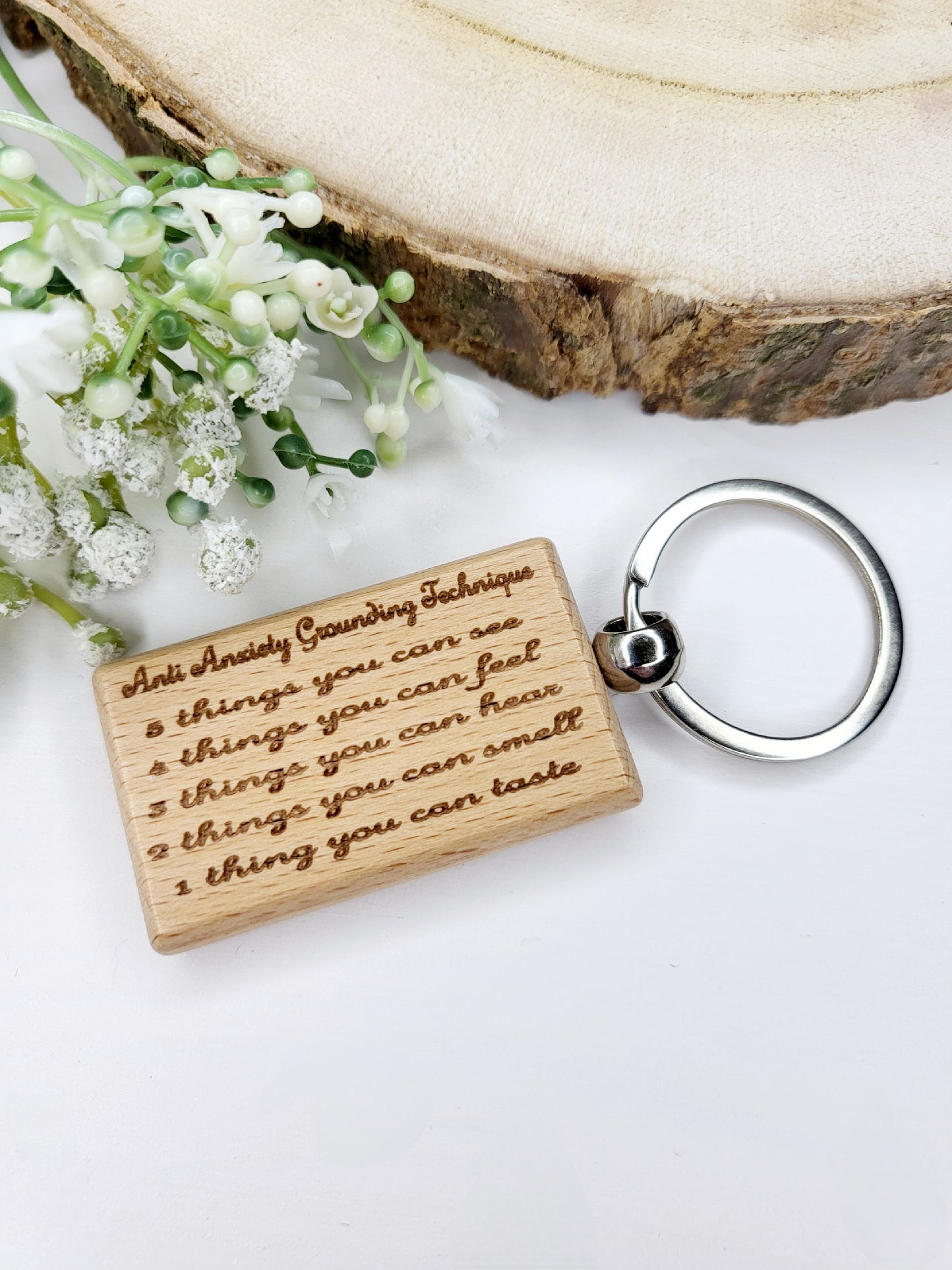 Personalised Anti Anxiety Keychain