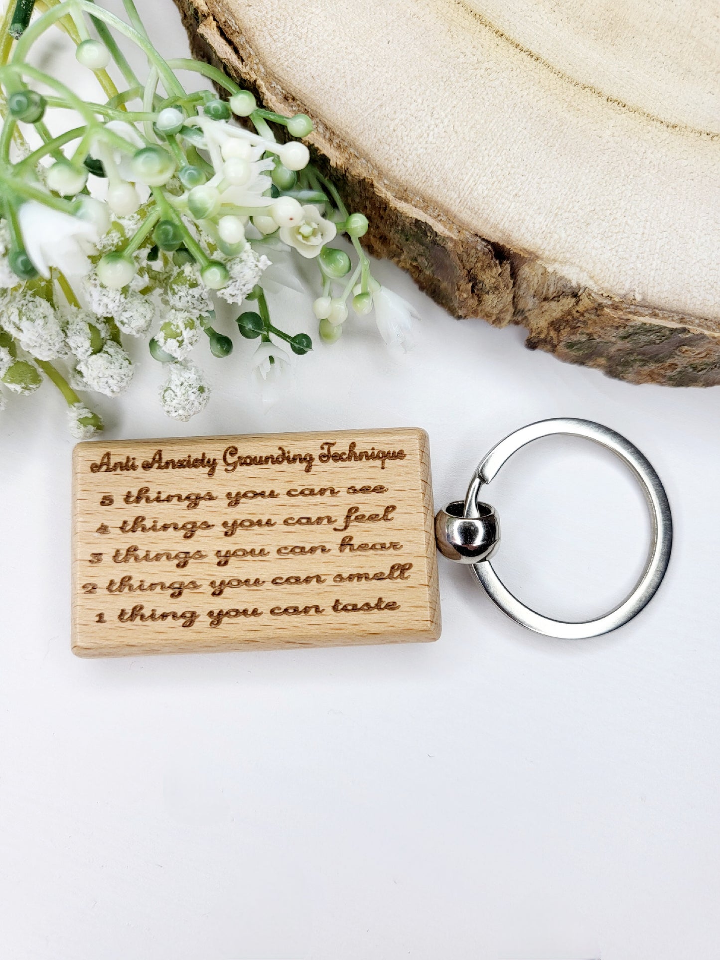 Personalised Anti Anxiety Keychain