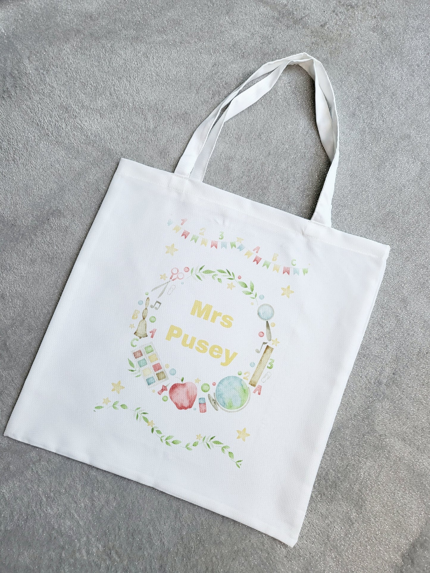 Personalised Teacher's Tote Bag