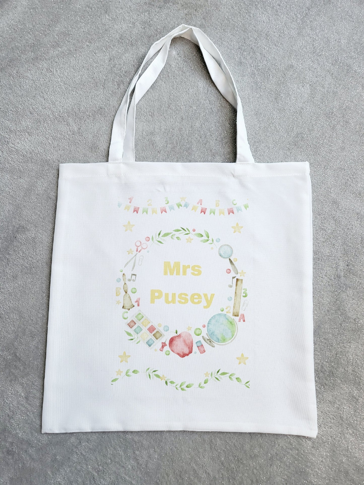 Personalised Teacher's Tote Bag