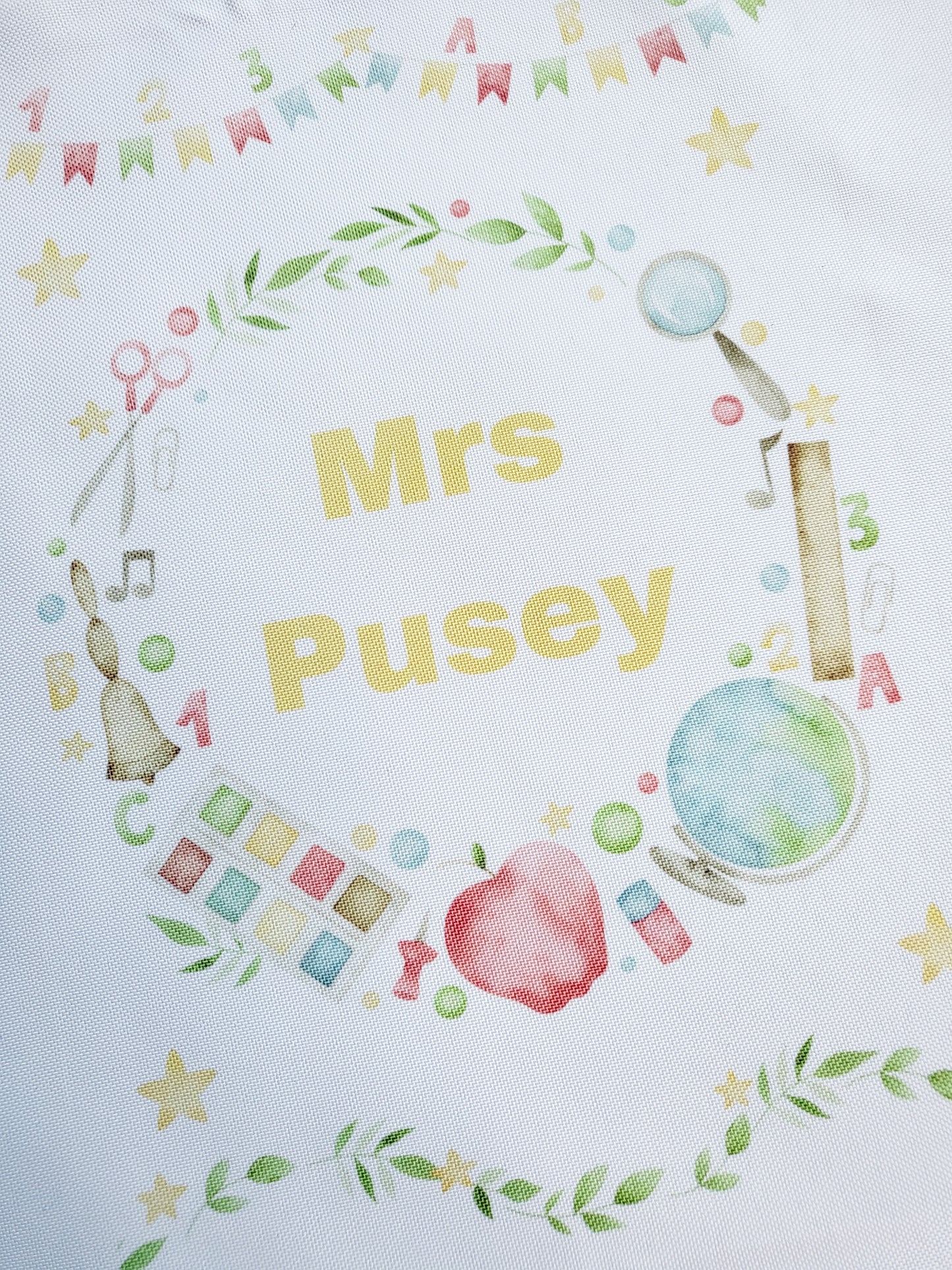 Personalised Teacher's Tote Bag