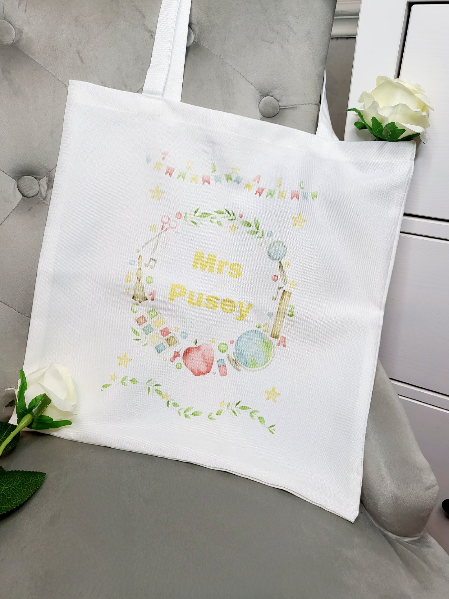 Personalised Teacher's Tote Bag