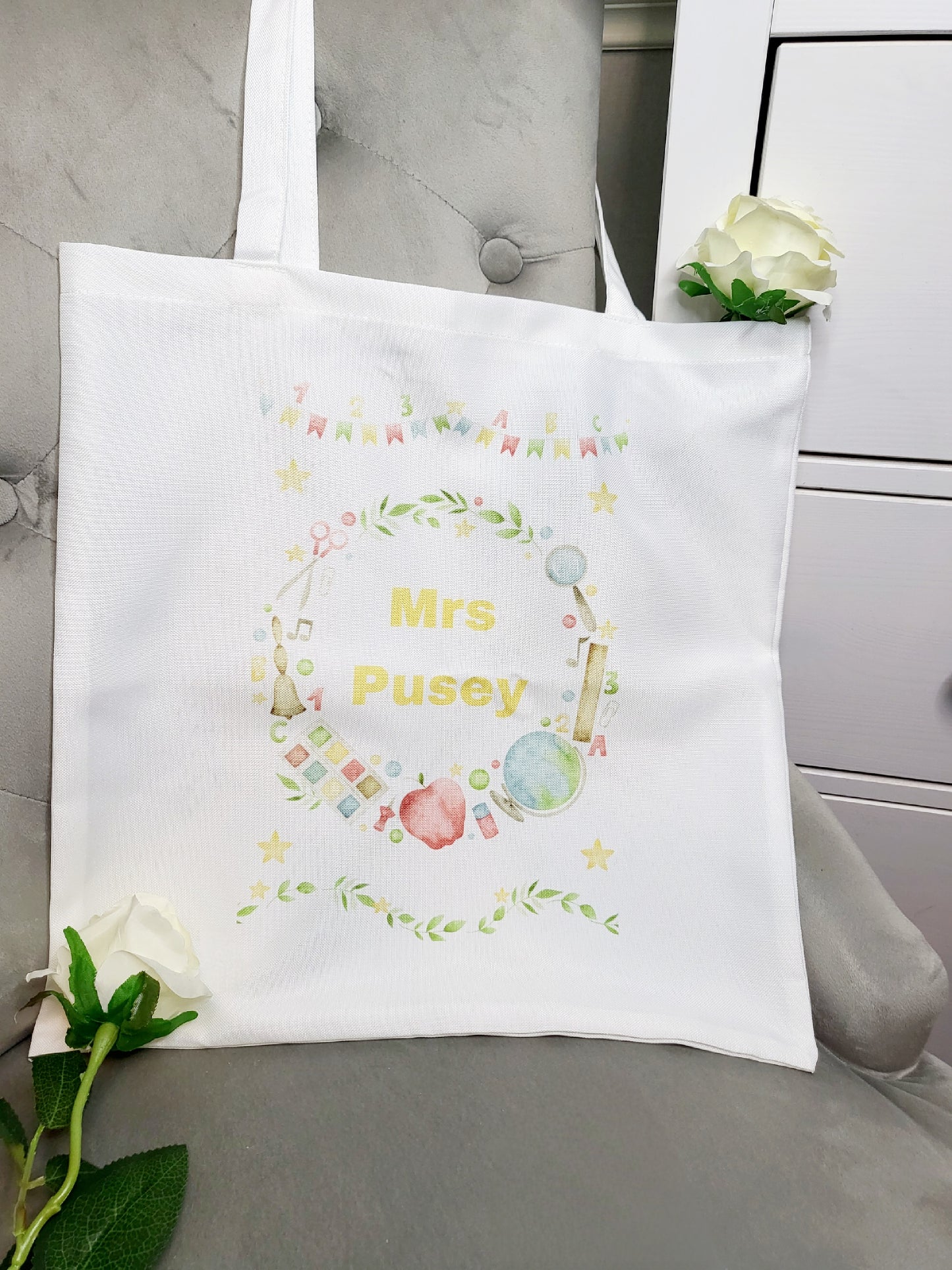 Personalised Teacher's Tote Bag