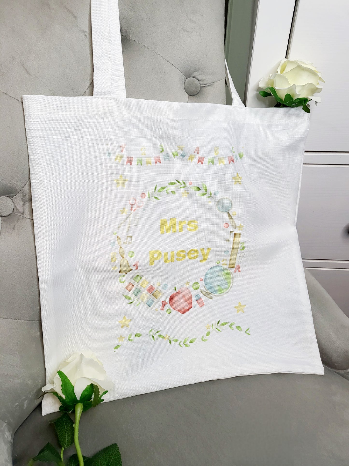 Personalised Teacher's Tote Bag