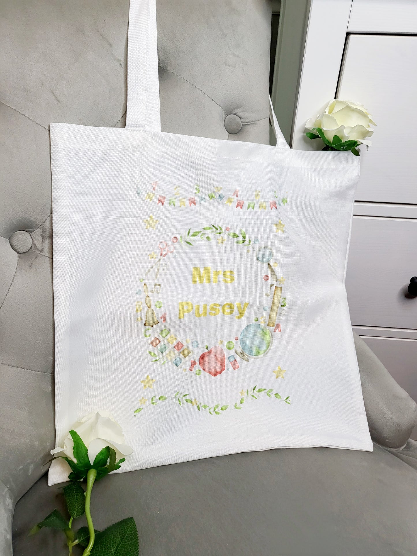 Personalised Teacher's Tote Bag