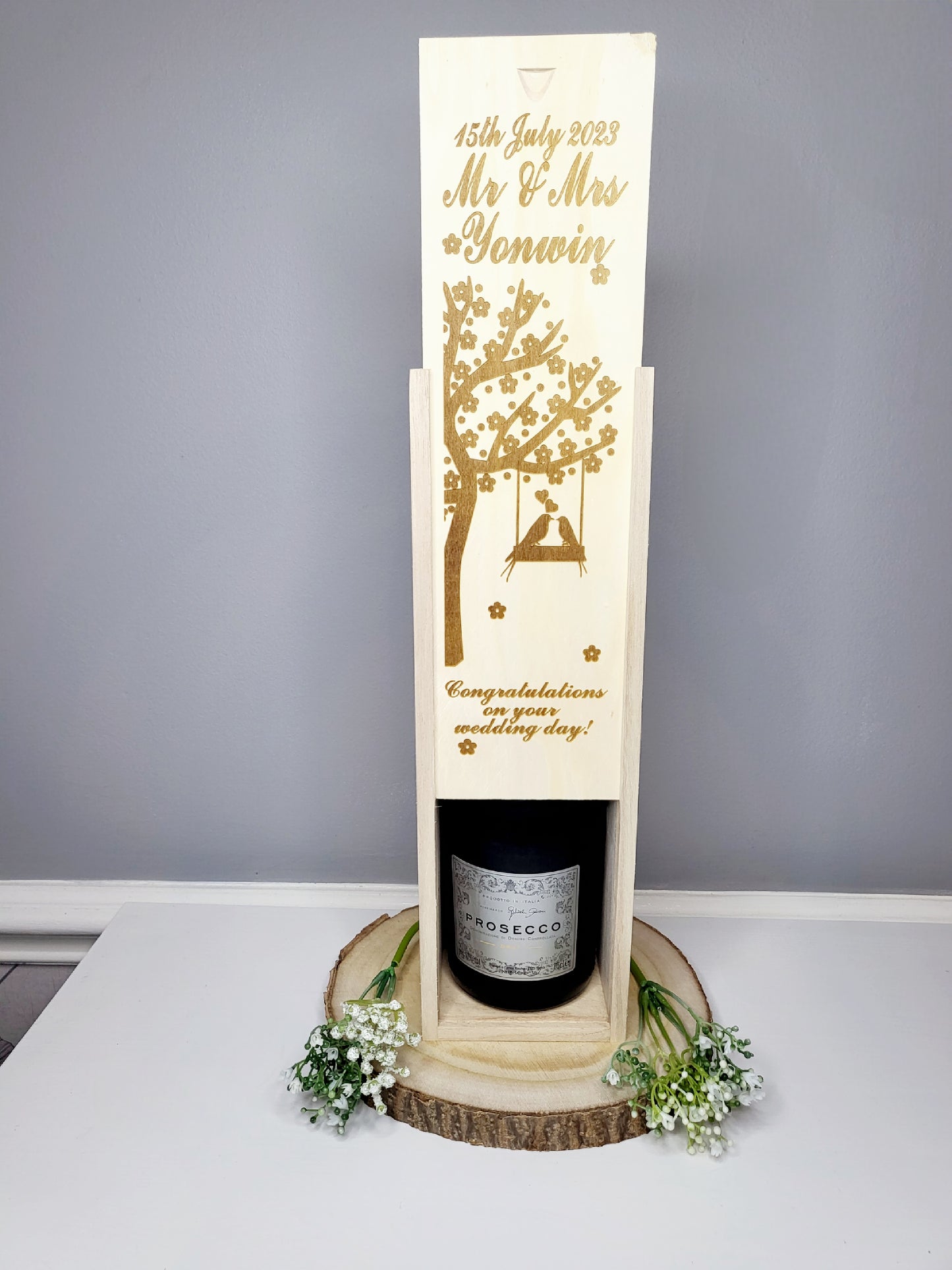 Personalised Wedding Wine Box