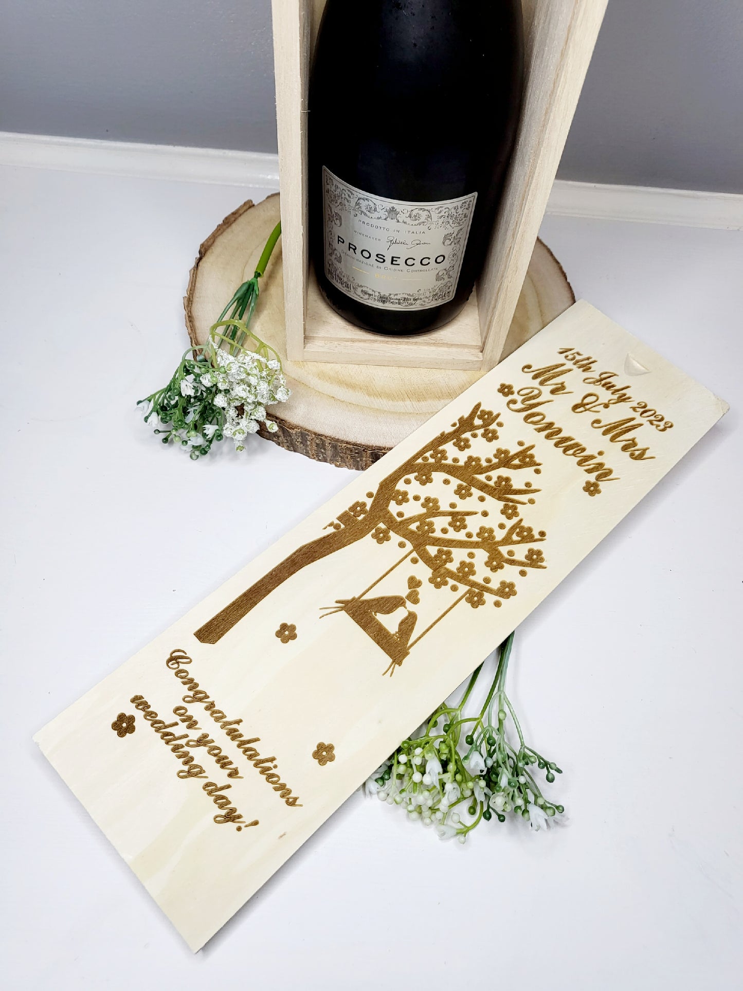 Personalised Wedding Wine Box