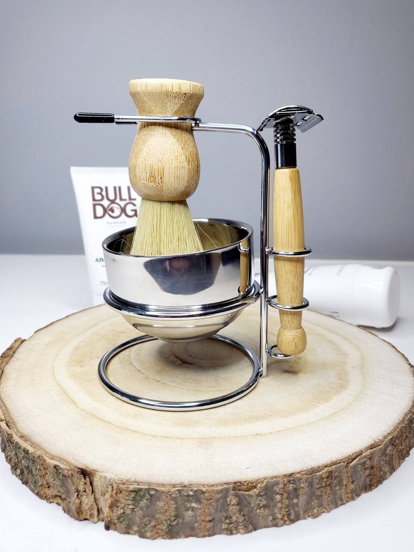 Personalised Bamboo Shaving Set